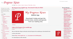 Desktop Screenshot of myprogressnews.com
